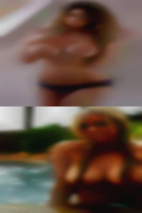 Woman in underwear ads naked!